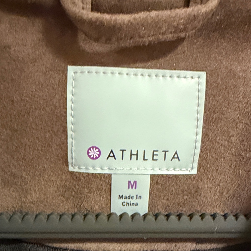 Athleta Dark Brown suede Leather Jacket - Picture 7 of 7